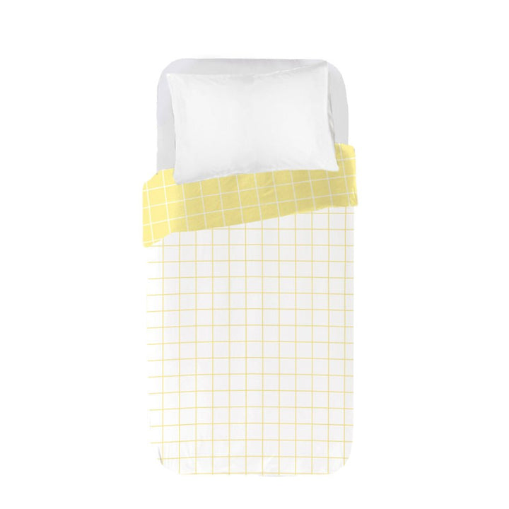 Pack Infantil Cuadro Amarillo (Funda Nórdica Reversible y Sábanas) - sokios-JUEGO DE SABANAS200618S9969