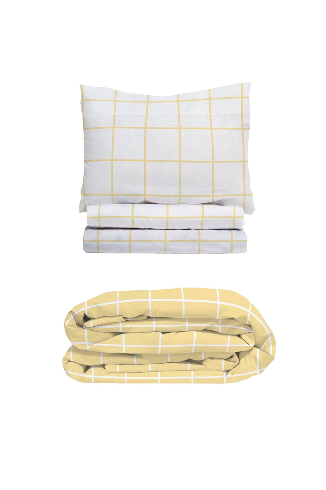 Pack Infantil Cuadro Amarillo (Funda Nórdica Reversible y Sábanas) - sokios-JUEGO DE SABANAS200618S9969