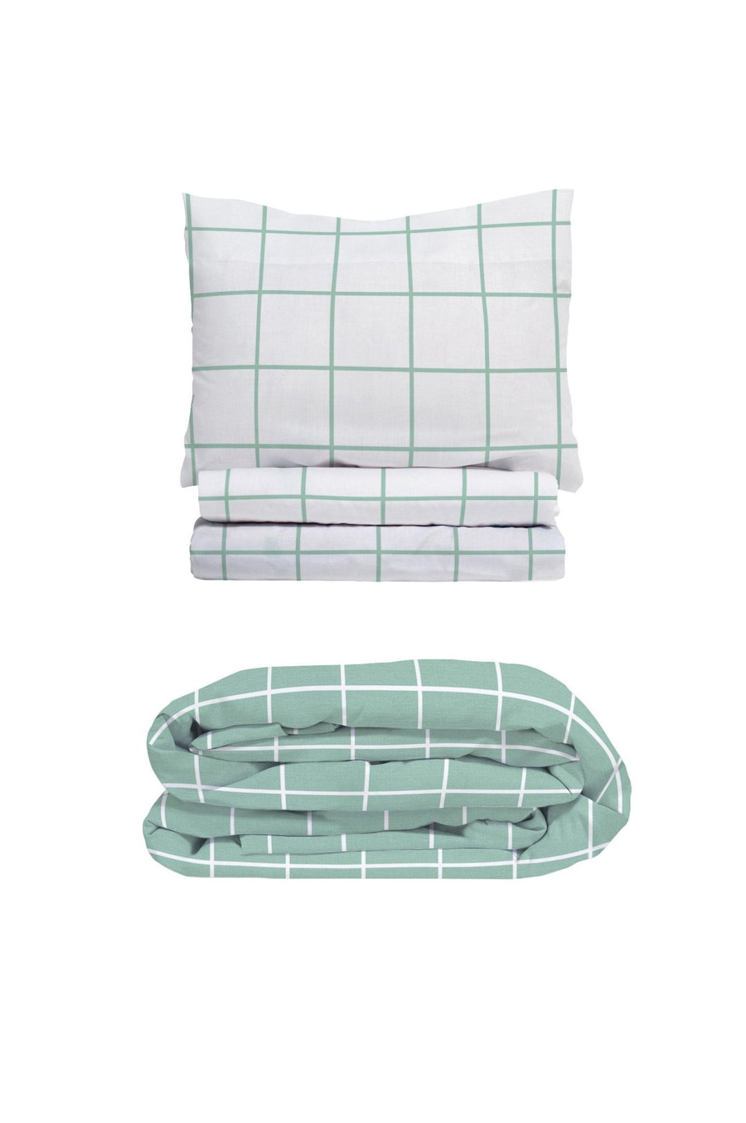 Pack Infantil Cuadro Verde (Funda Nórdica Reversible y Sábanas) - sokios-JUEGO DE SABANAS200618S9980