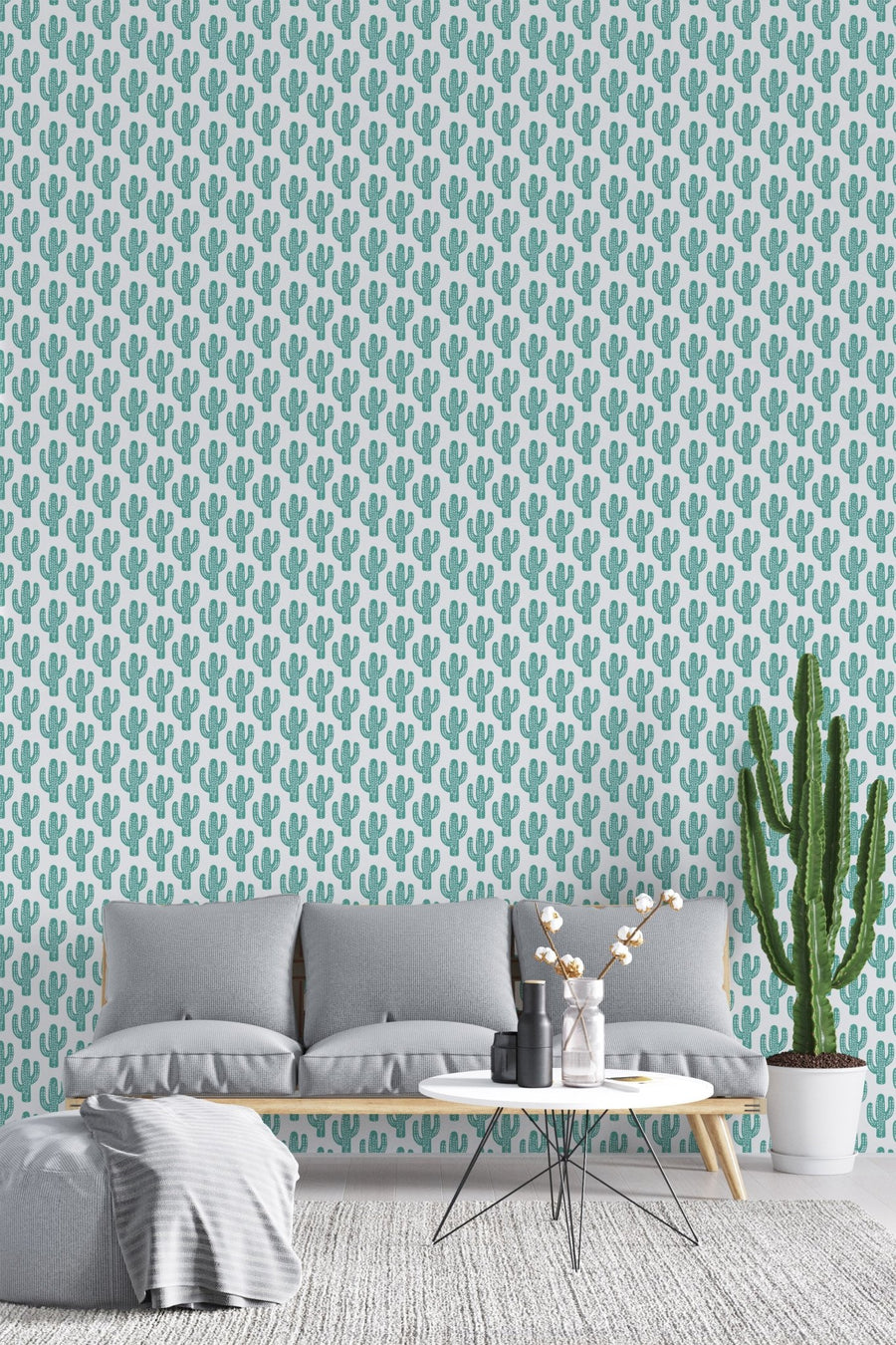 Papel pintado Cactus - 55*250 cm - sokios-PAPEL PINTADO200618S3979