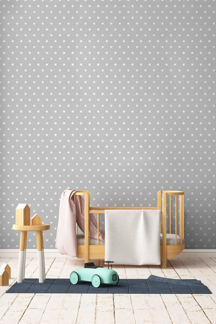 Papel pintado Estrellitas Gris - sokios-PAPEL PINTADO200618S3986
