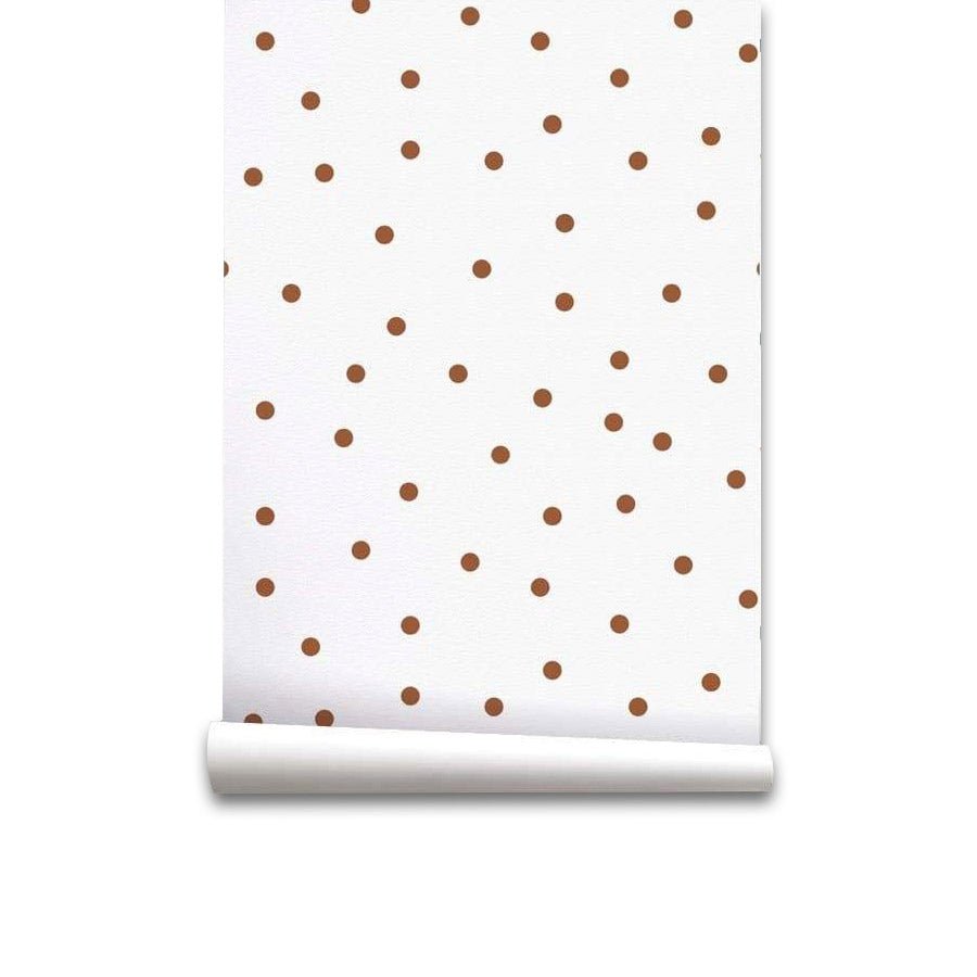 Papel pintado Topos Marrón - sokios-PAPEL PINTADO200618S4083
