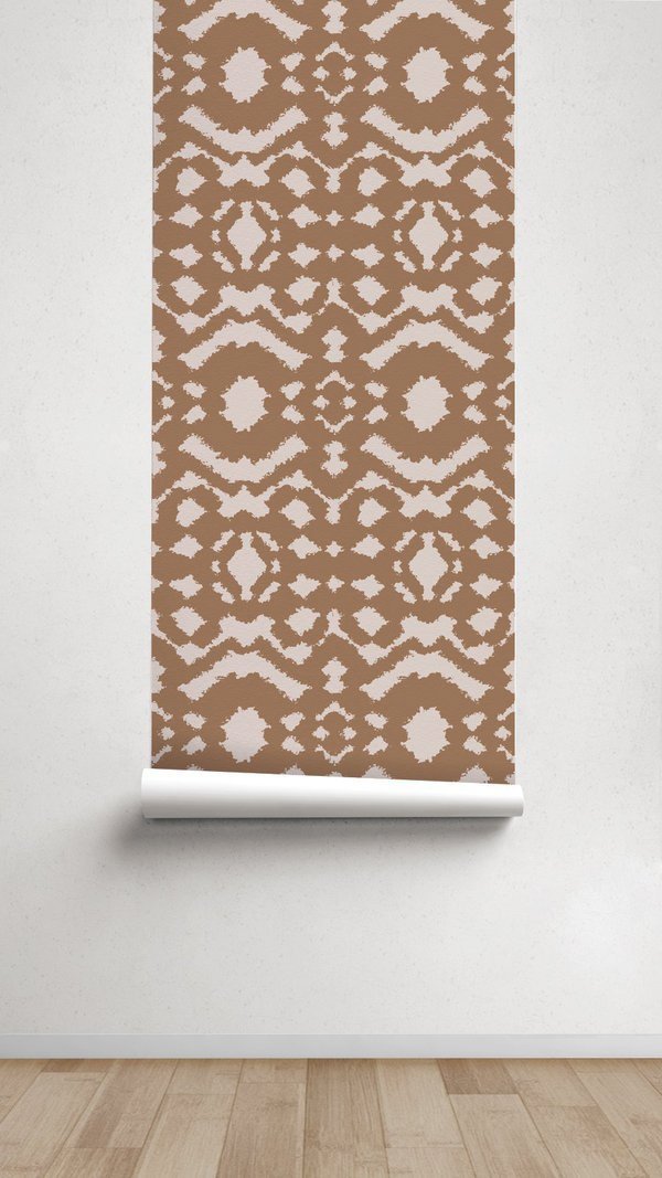 Papel pintado Tribal Marrón Colección Étnica - sokios-PAPEL PINTADO200618S4560