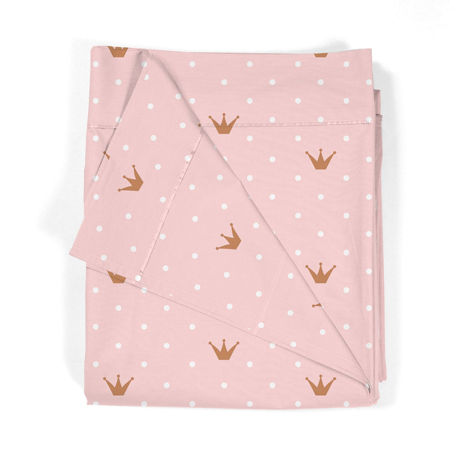 Sábana encimera Estampada Infantil Corona Rosa - sokios-SABANA ENCIMERA200618S6550
