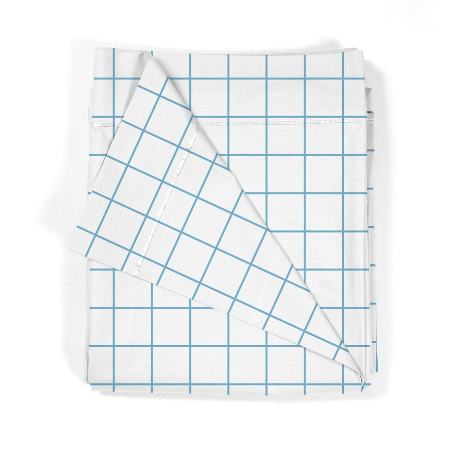 Sábana encimera Estampada Infantil Cuadro Blue - sokios-SABANA ENCIMERA200618S8977