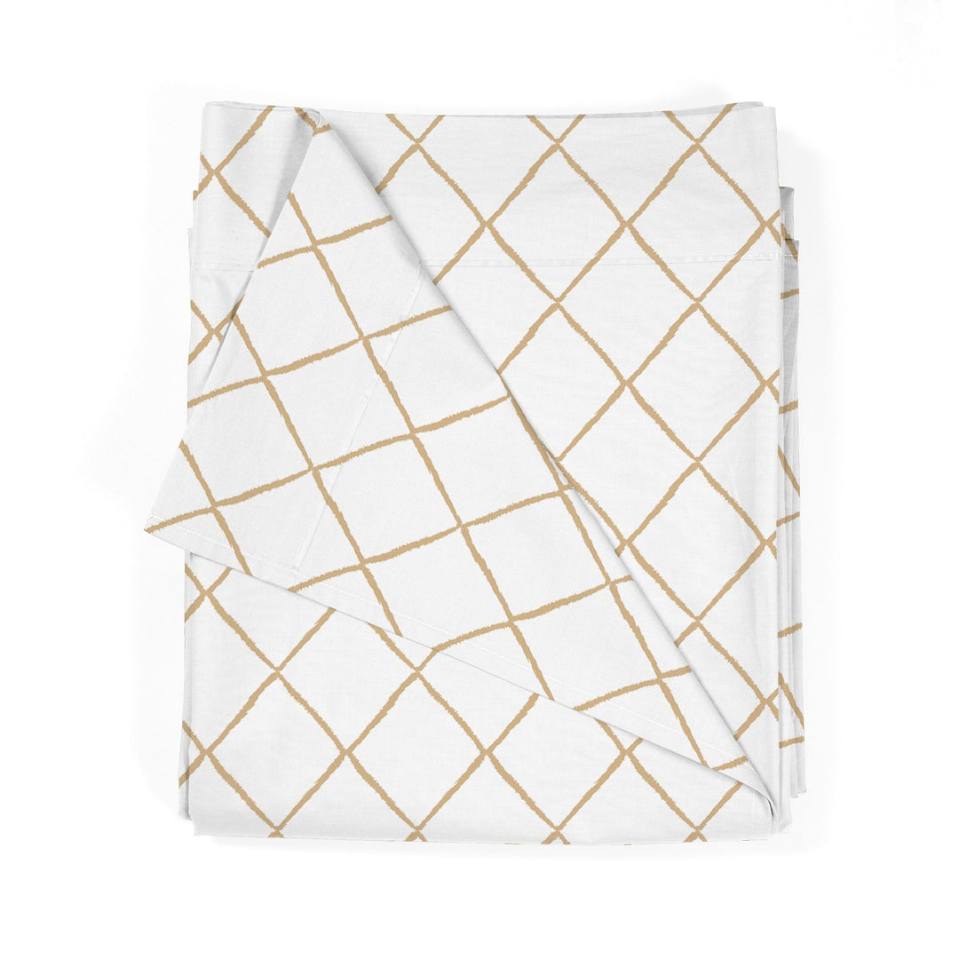 Sábana encimera estampada Rombos Marrón - sokios-SABANA ENCIMERA200618S5791