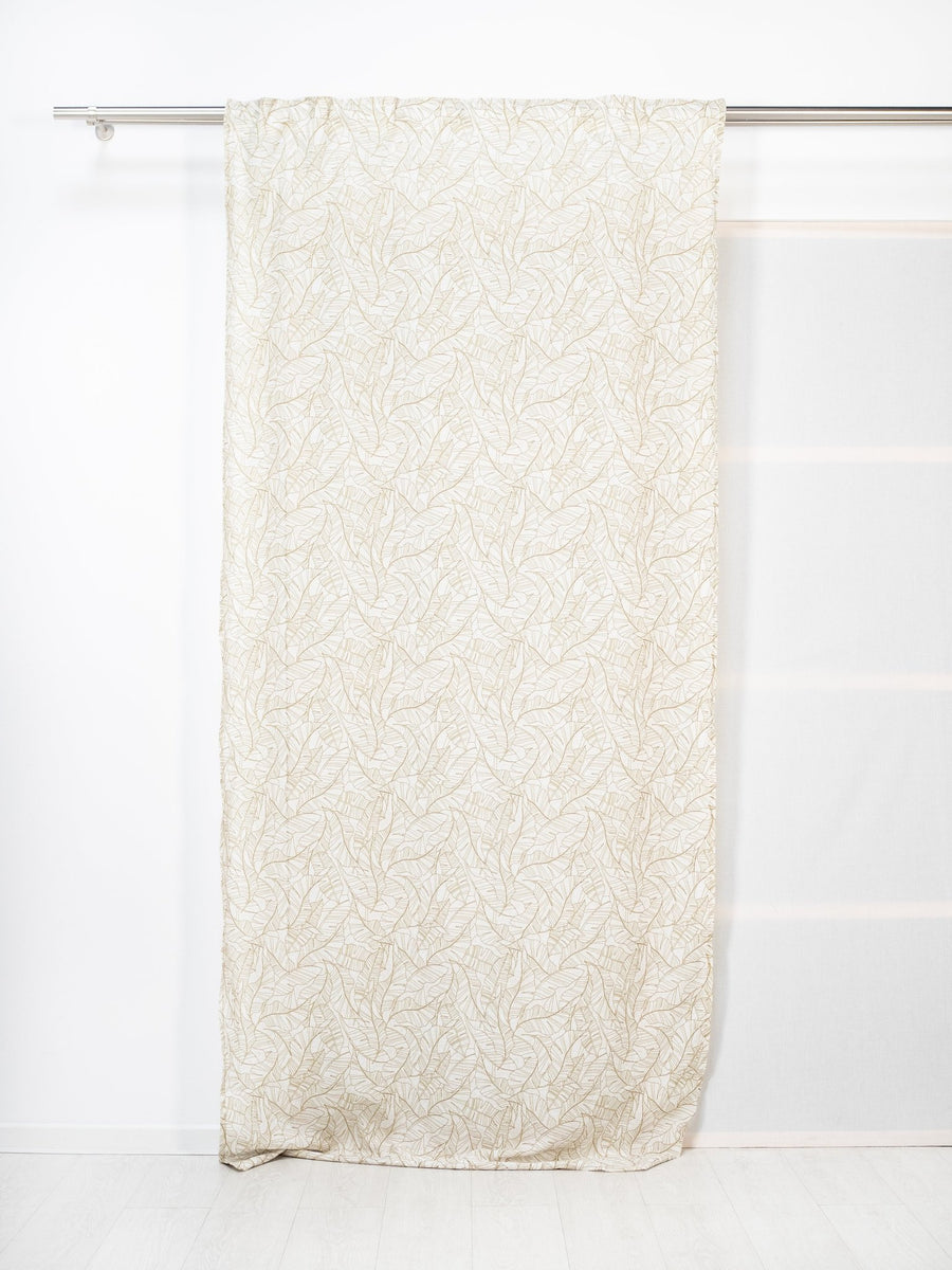 Visillo translúcido Calatea con motivo tropical - sokios-CORTINA200618S7681