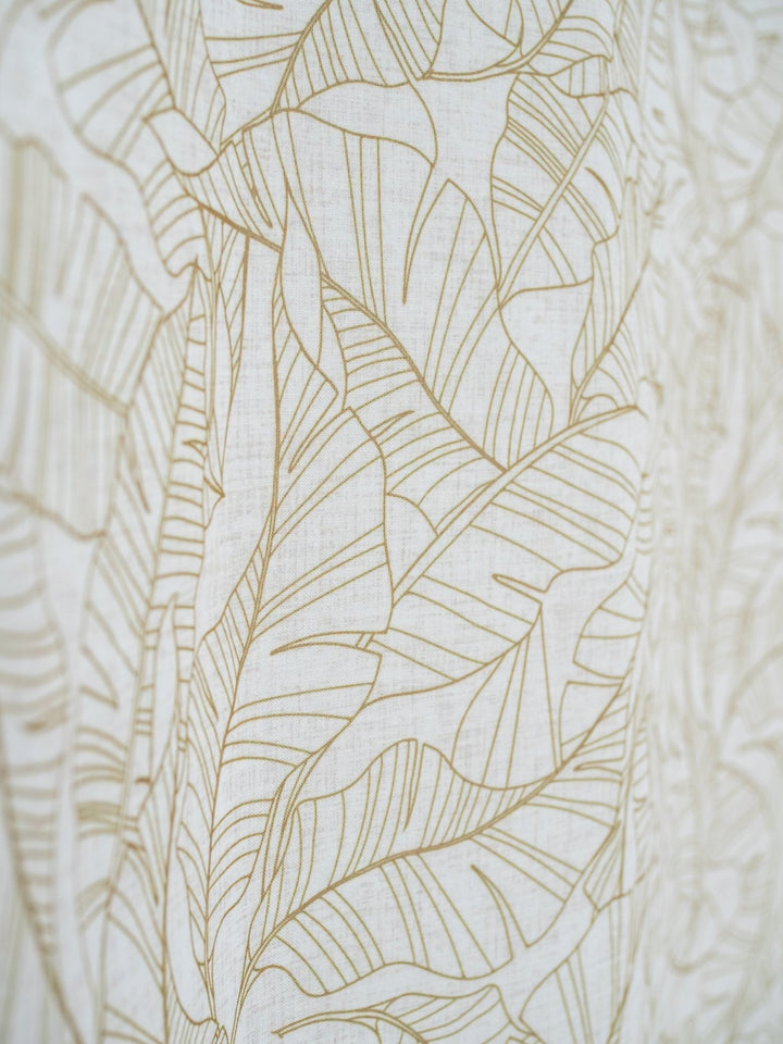 Visillo translúcido Calatea con motivo tropical - sokios-CORTINA200618S7681