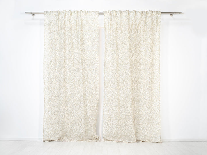 Visillo translúcido Calatea con motivo tropical - sokios-CORTINA200618S7681