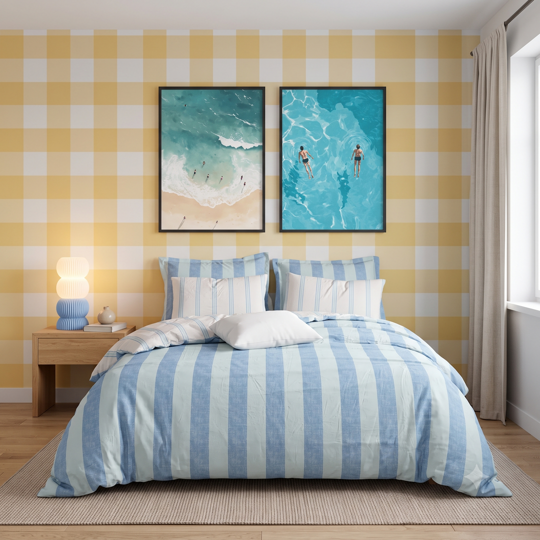 Cómo hacer una composición de cuadros en pared: guía práctica de medidas y color