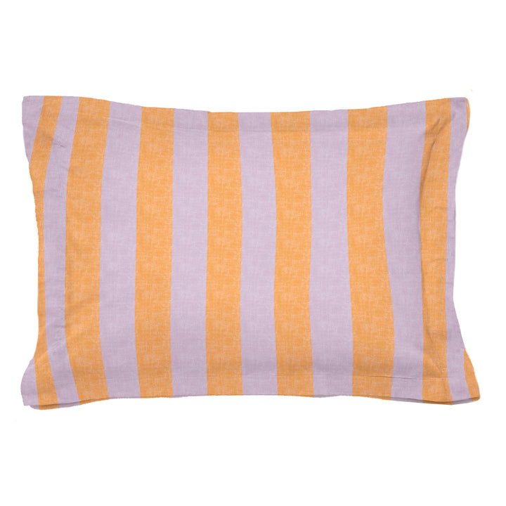 Funda cuadrante Rayas Malva Naranja