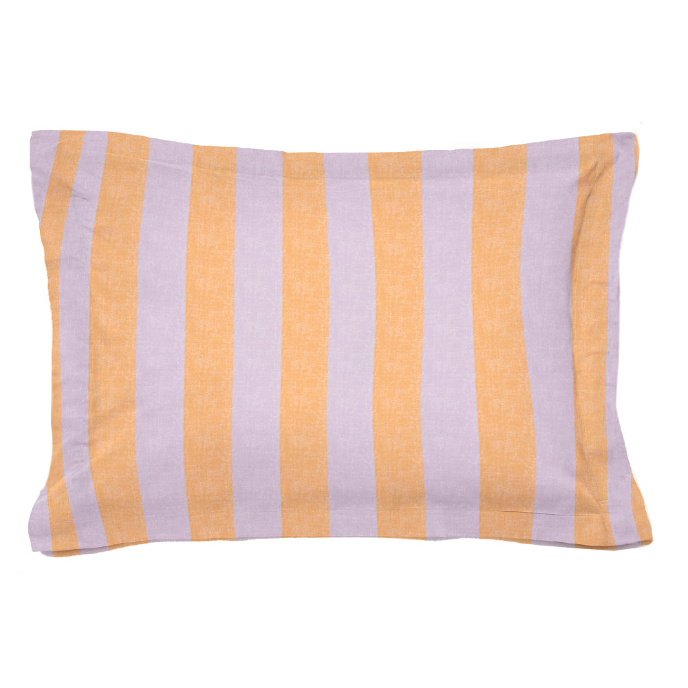 Funda cuadrante Rayas Malva Naranja
