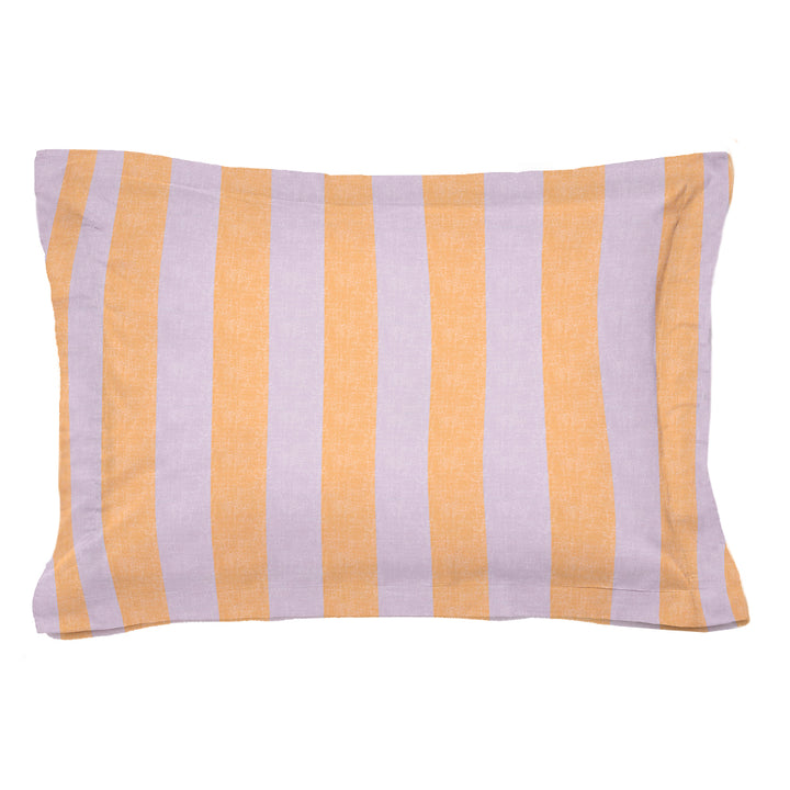 Funda cuadrante Rayas Malva Naranja