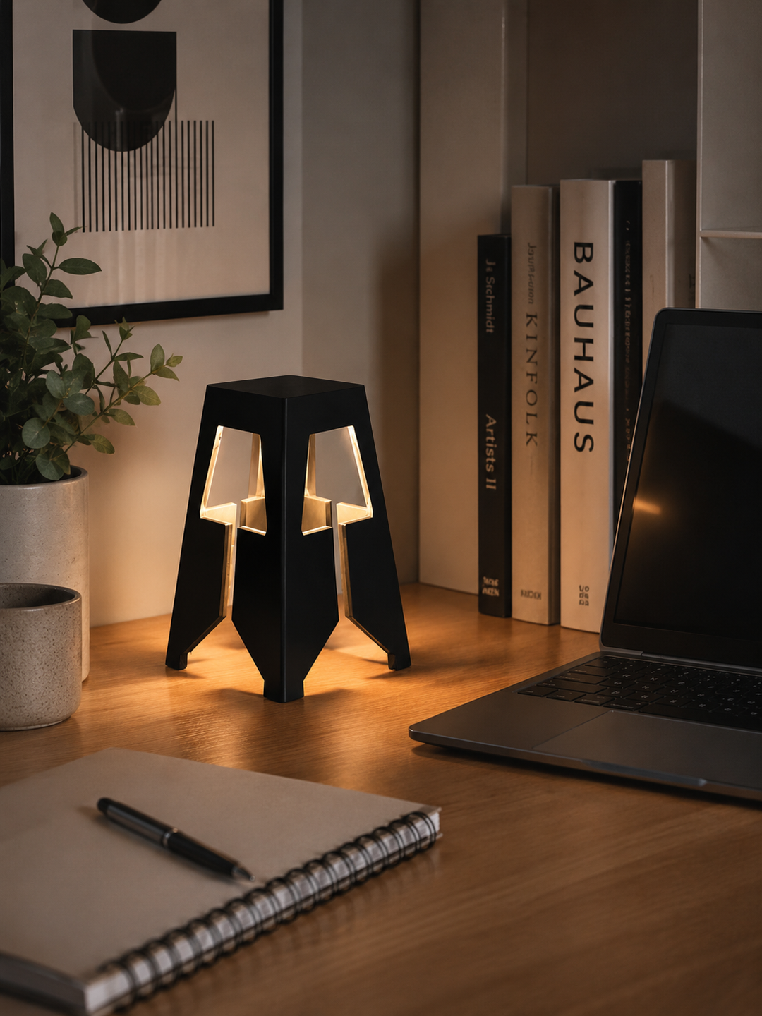ATRIA  | Lámpara de Mesa LED de Diseño en PETG USB 17 cm | Sokios