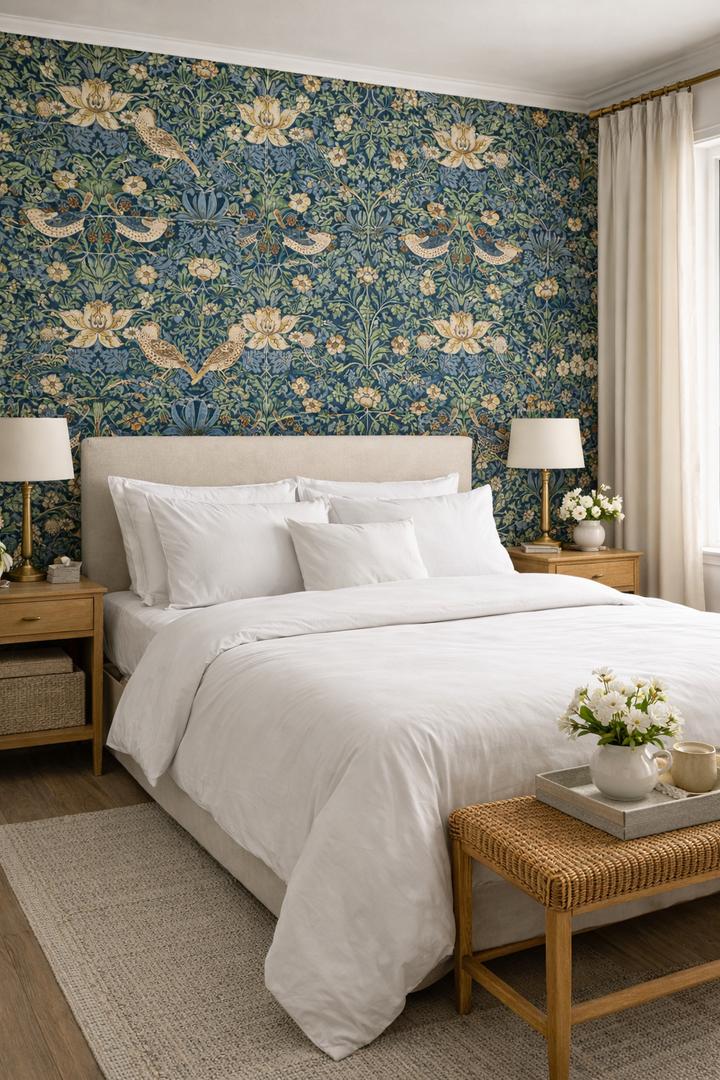 Papel pintado Vivaldi Azul