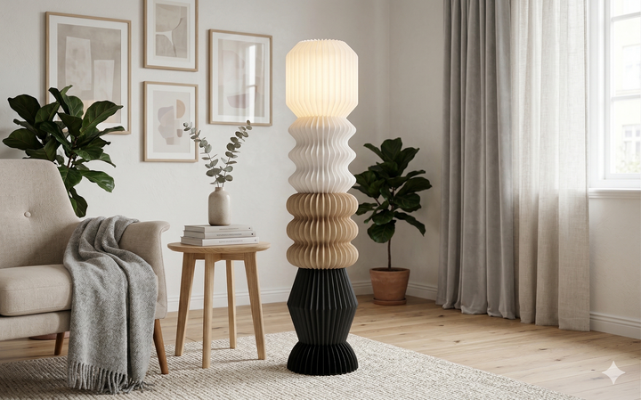 Lámpara de pie modular de diseño NARA - 130cm