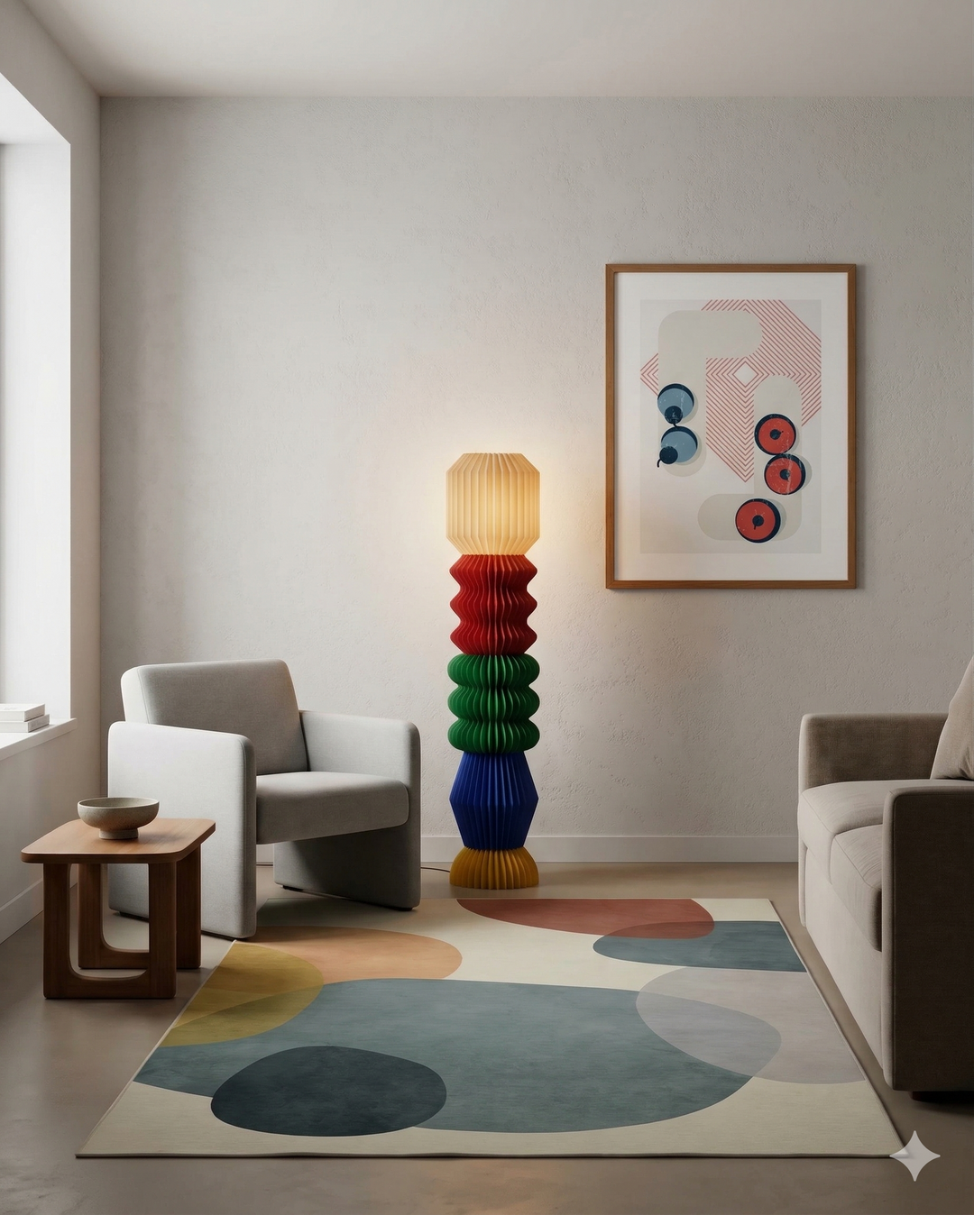 Lámpara de pie modular de diseño NARA - 130cm
