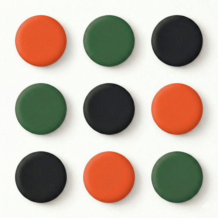 Redondo decorativos 3D modulares – Piezas individuales para crear murales