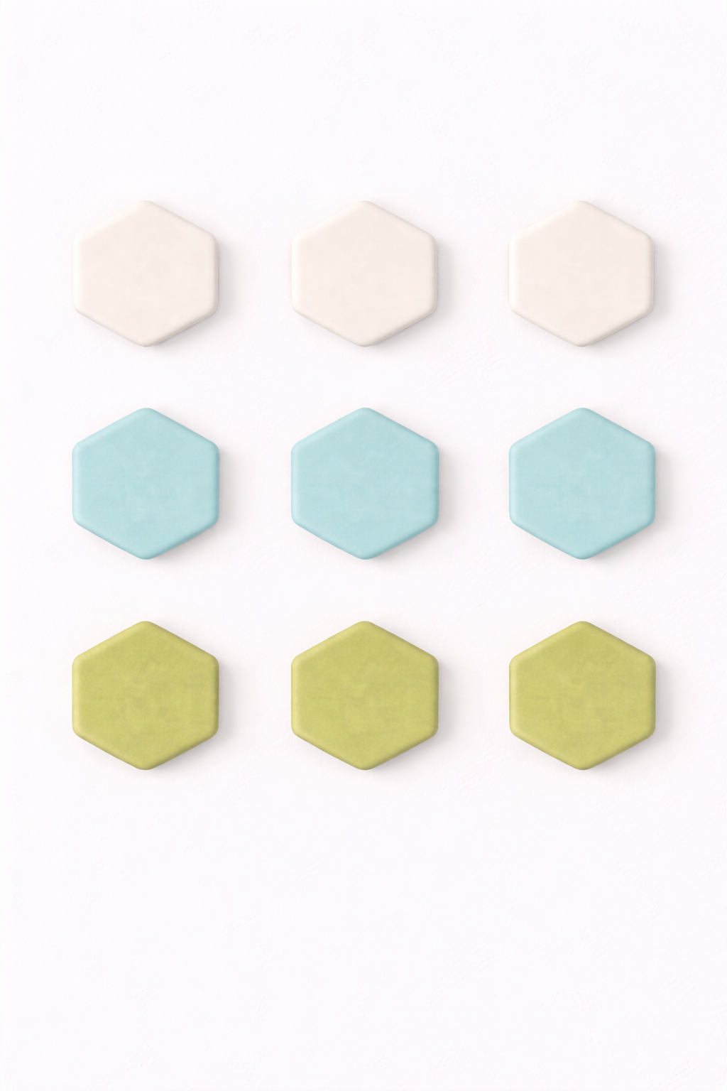 Hexágonos decorativas 3D modulares – Piezas individuales para crear murales