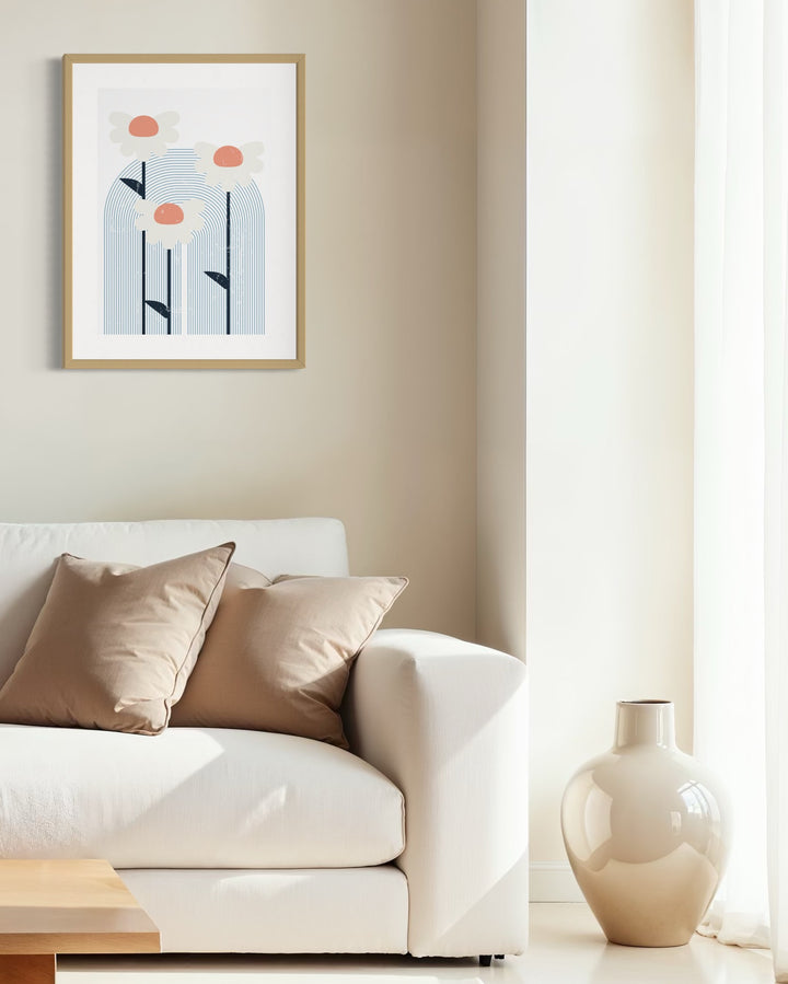 Cuadro Decorativo Geométrico Flor