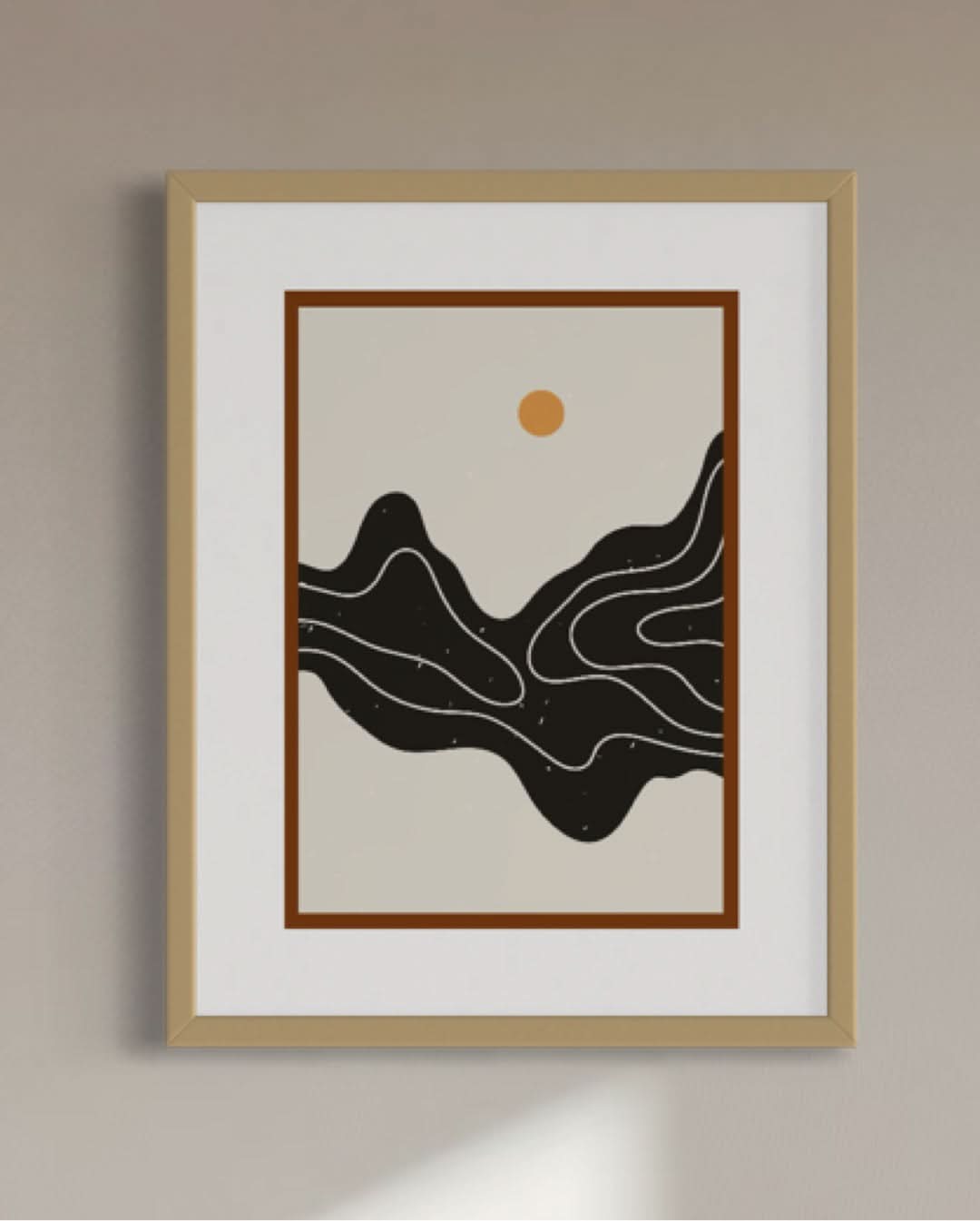 Conjunto de 3 Cuadros Decorativos Atardecer