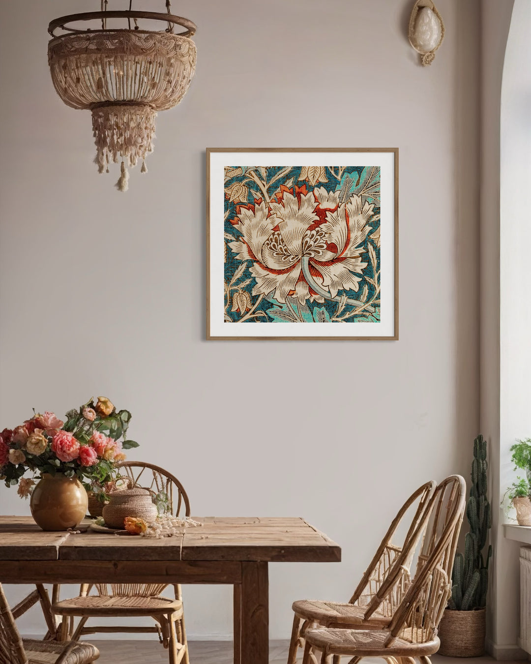 Cuadro Decorativo Honeysuckle William Morris