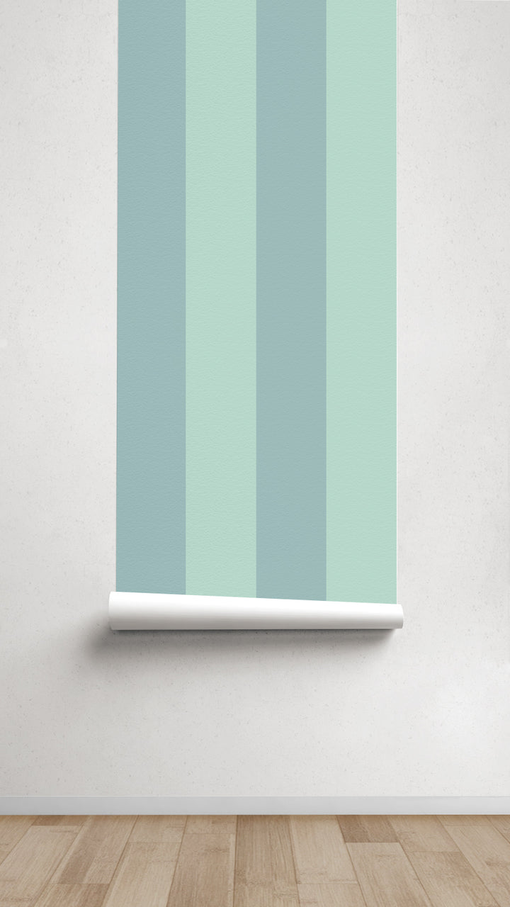 Papel pintado Texturizado Rayas M Verde Menta