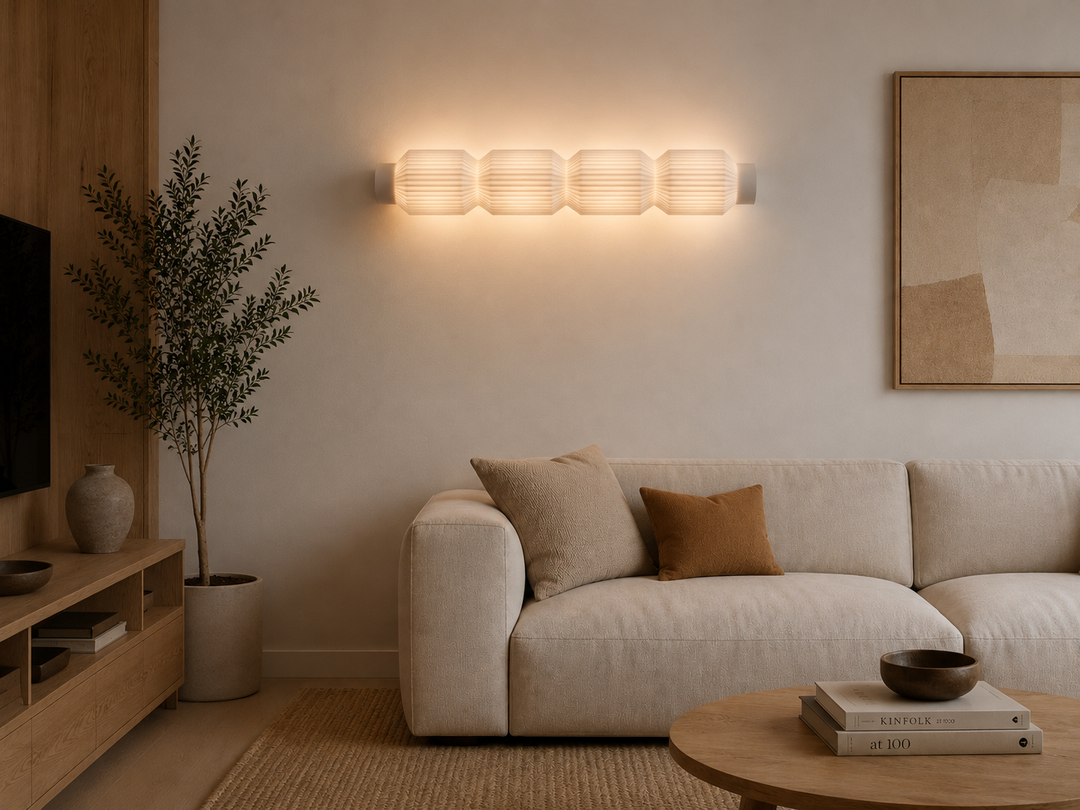 Lámpara de Pared y Techo RIBO de Diseño con tubo LED T8