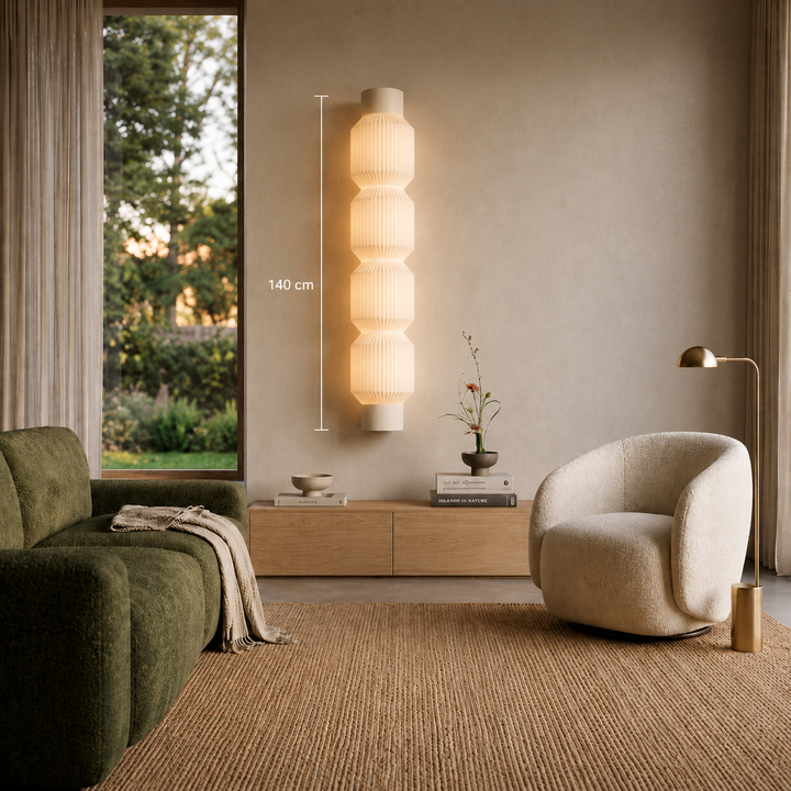 Lámpara de Pared y Techo RIBO de Diseño con tubo LED T8
