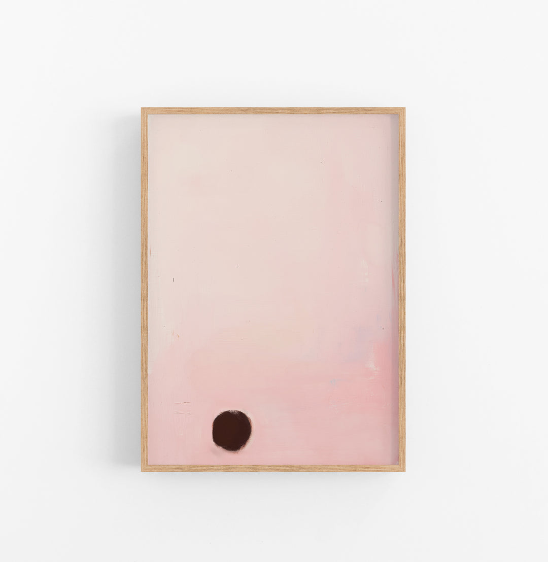 Cuadro con Marco Minimalista Pastel Rosado Marron