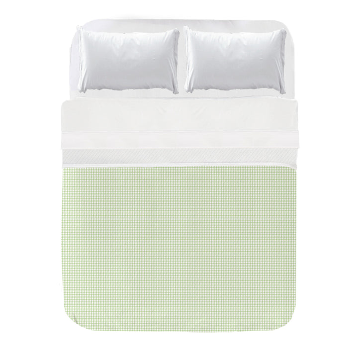 Colcha Ajustable Vichy Verde Pistacho