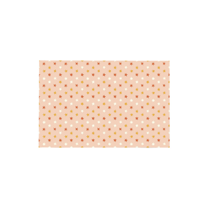 Alfombra vinílica Estrellas Punteadas Naranja Crema S