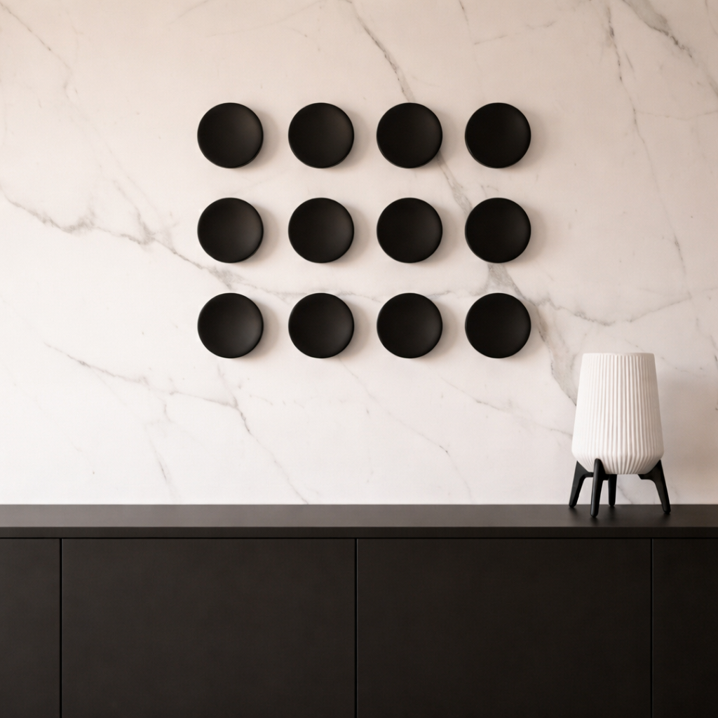 Redondo decorativos 3D modulares – Piezas individuales para crear murales