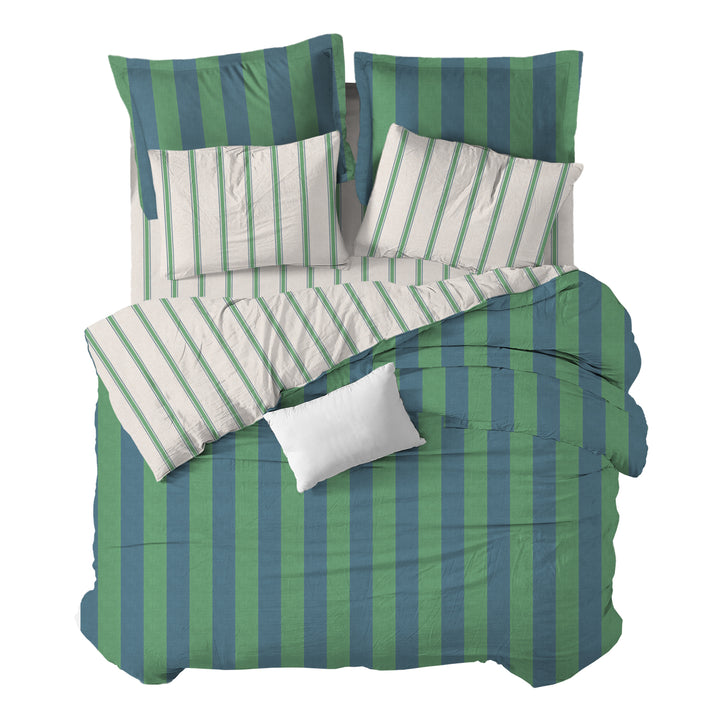 Funda cuadrante Rayas Verde Indigo