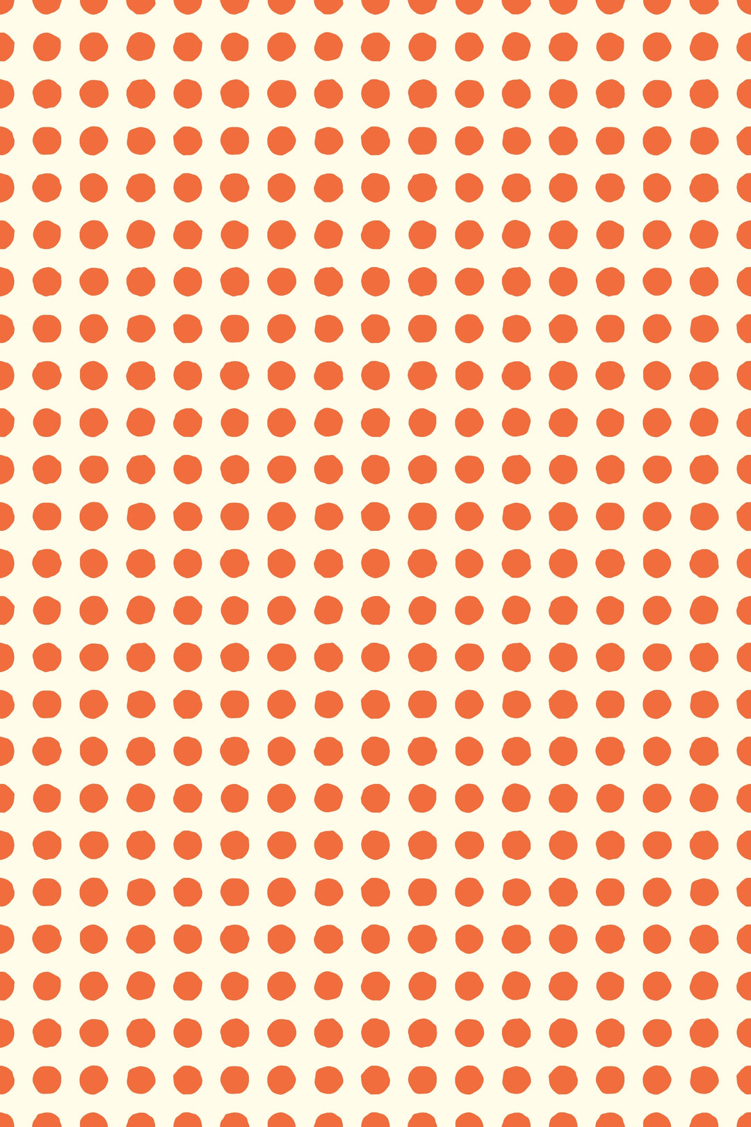 Alfombra vinílica Lunar Irregular Naranja Crema S