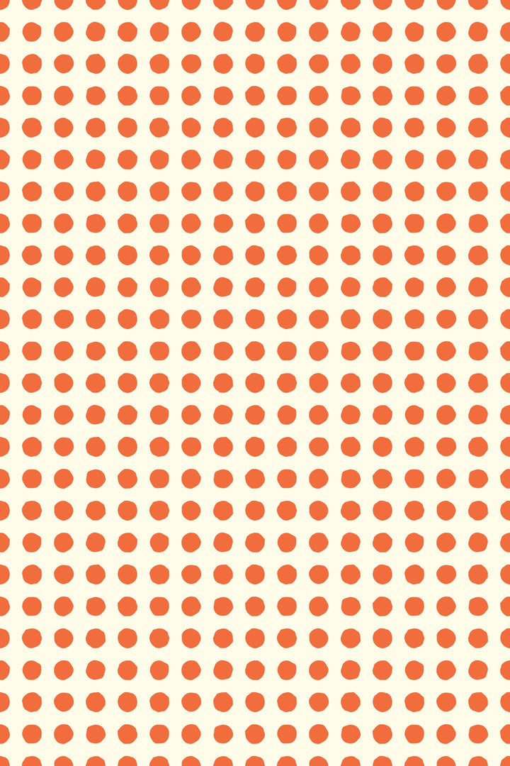 Alfombra vinílica Lunar Irregular Naranja Crema S