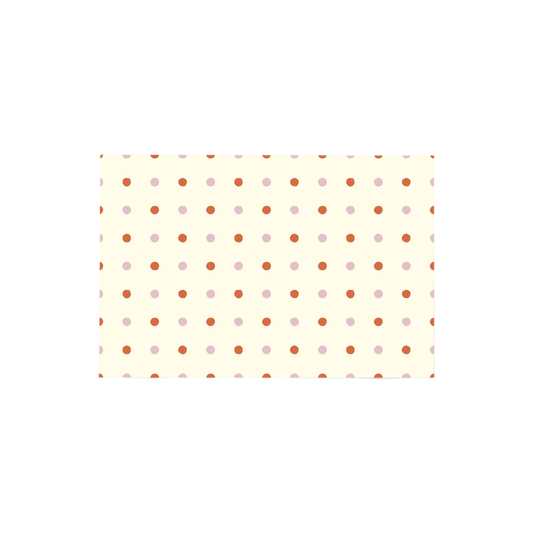 Alfombra vinílica Puntos Irregulares Beige Rosa Naranja M