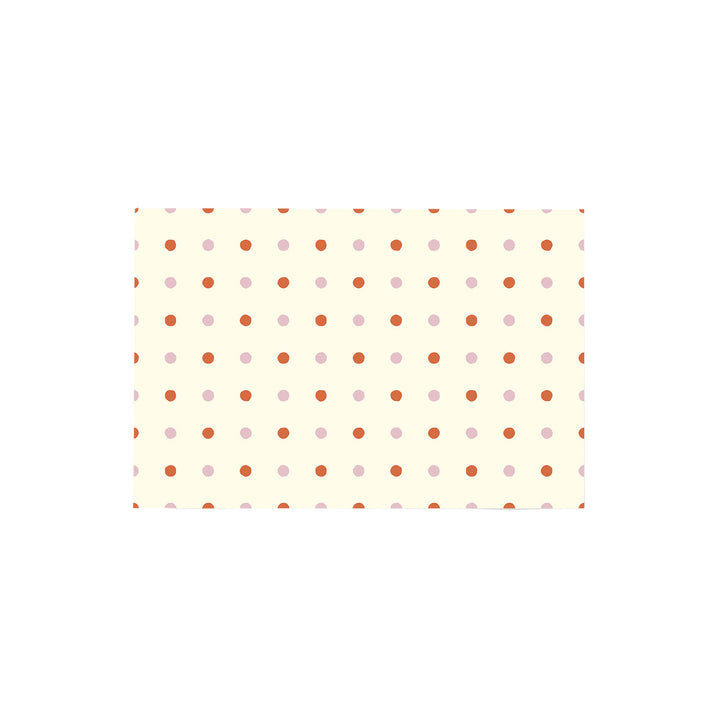 Alfombra vinílica Puntos Irregulares Beige Rosa Naranja M