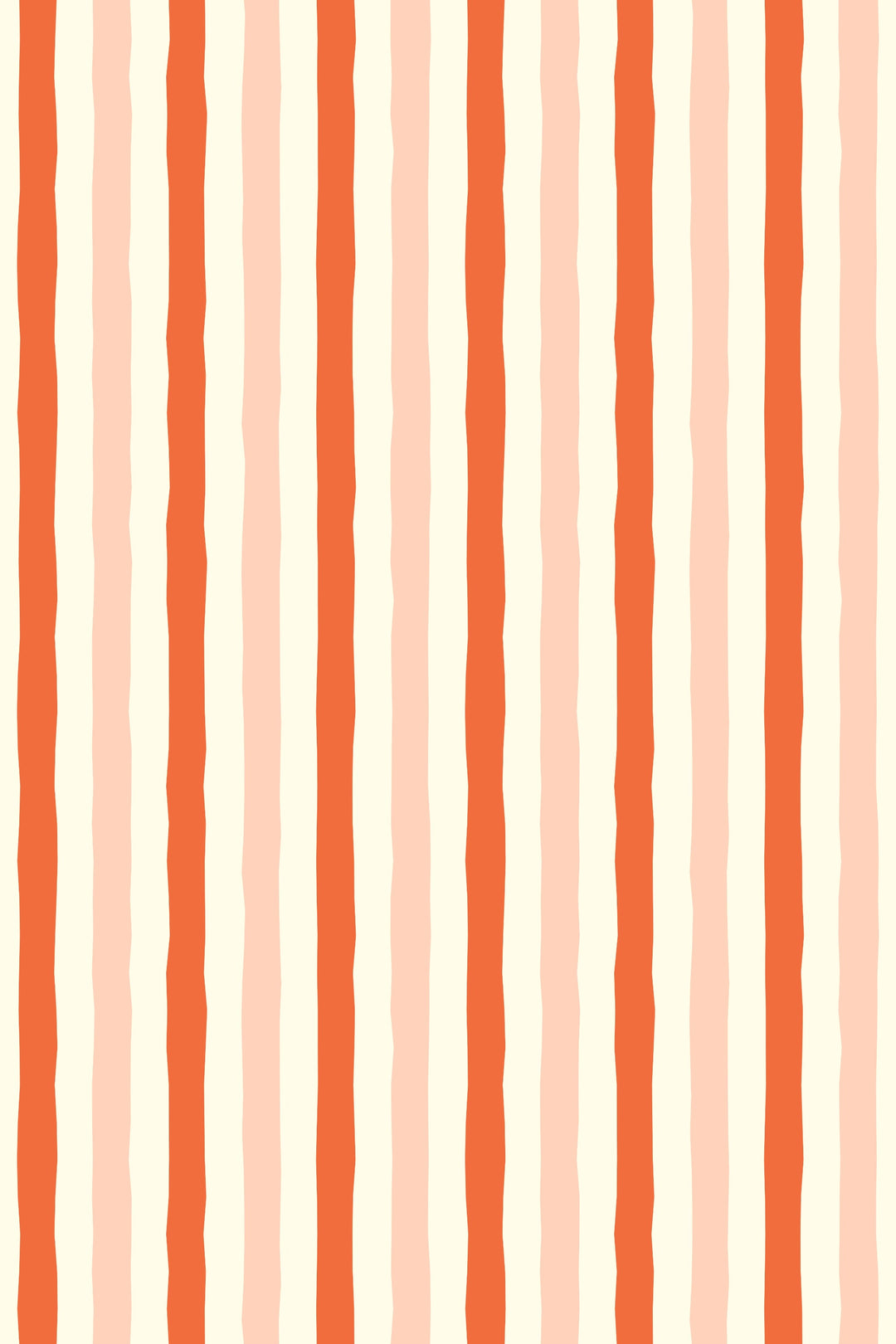 Alfombra vinílica Rayas Irregulares Naranja Beige M