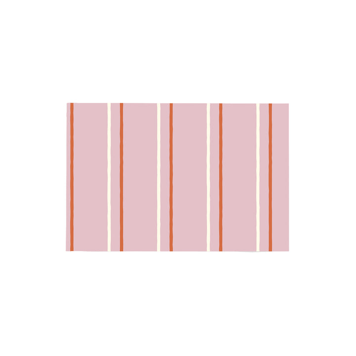 Alfombra vinílica Rayas Irregulares Rosado Salmon L