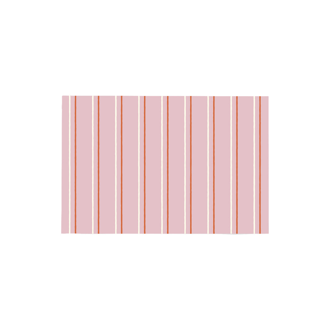 Alfombra vinílica Rayas Irregulares Rosado Salmon M