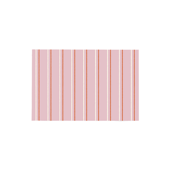 Alfombra vinílica Rayas Irregulares Rosado Salmon M