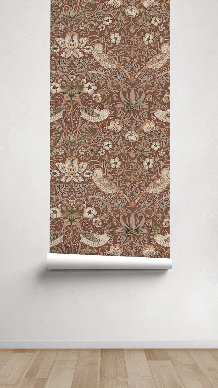 Papel pintado Vivaldi Marrón