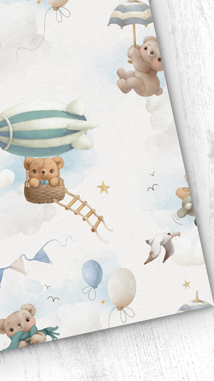 Papel pintado Infantil Bear Ballon