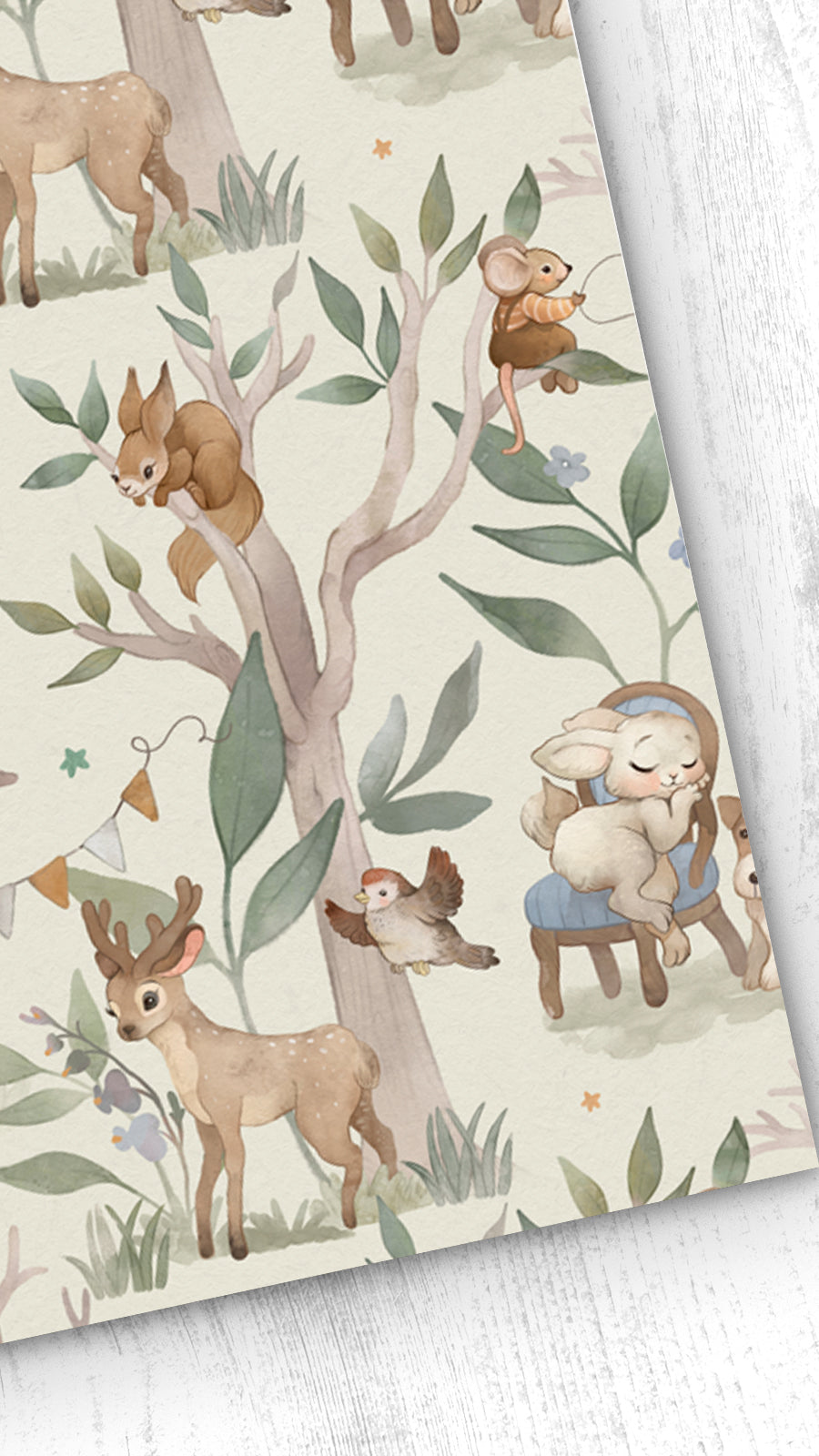 Papel pintado Infantil Party friends