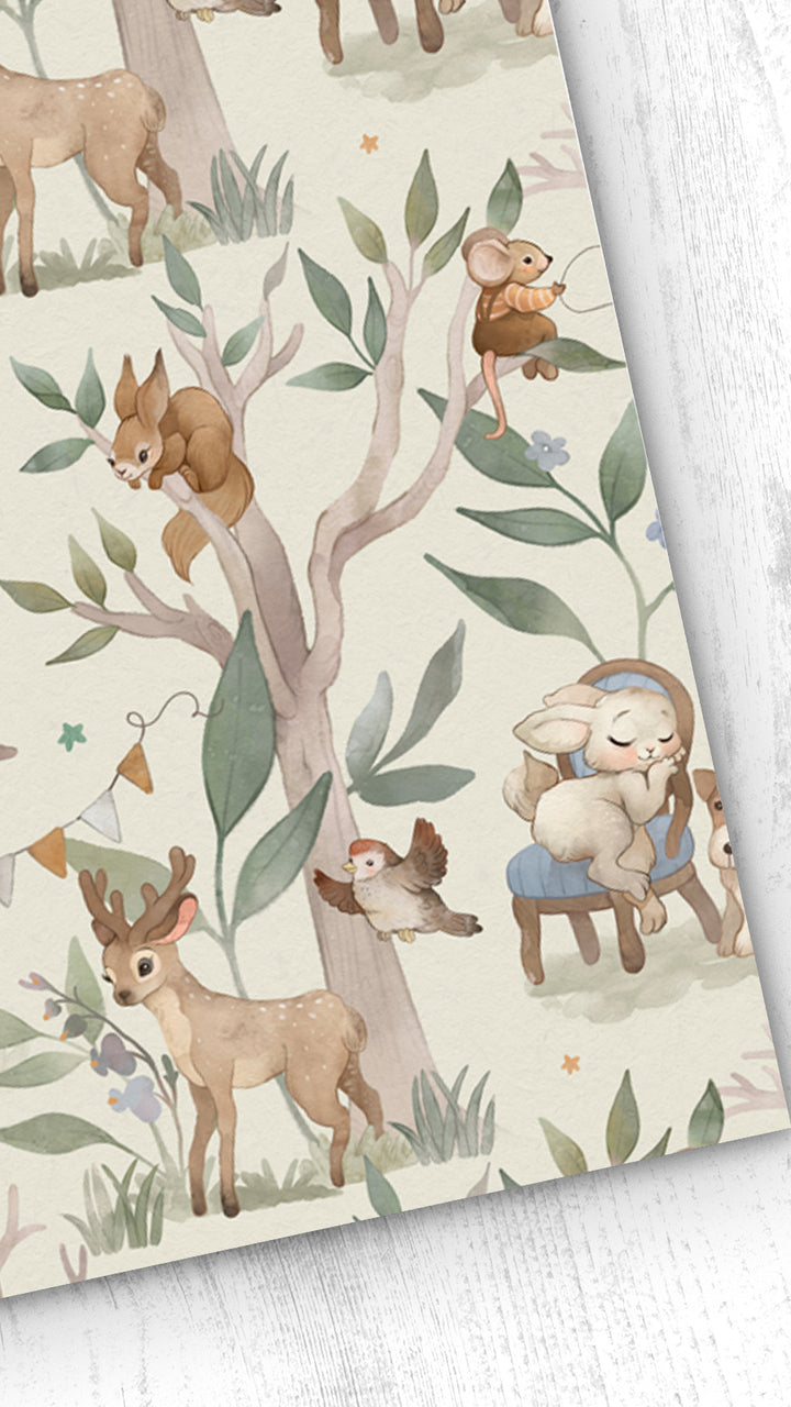 Papel pintado Infantil Party friends