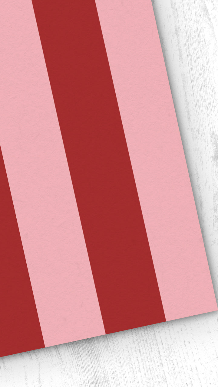 Papel pintado Texturizado Rayas M Rojo Rosa