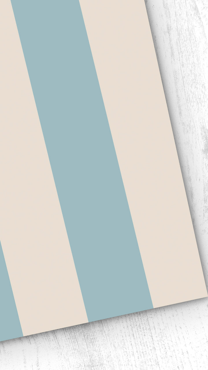 Papel pintado Texturizado Rayas M Turquesa Beige