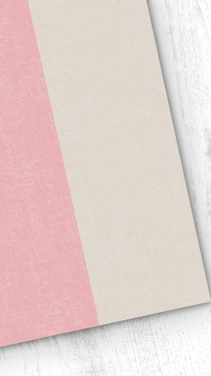 Papel pintado Texturizado Rayas XL Rosa Bebé Crema