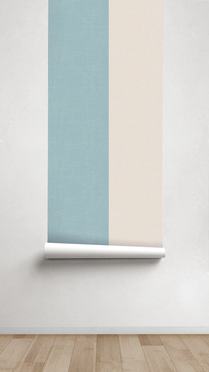 Papel pintado Texturizado Rayas XL Turquesa Piedra